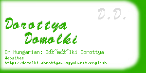 dorottya domolki business card